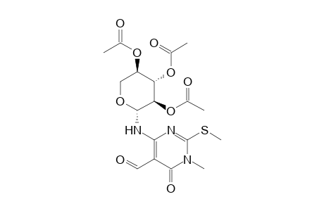 1,6-Dihydro-5-formyl-1-methyl-2-methylthio-4-(2,3,4-tri-O-acetyl-.beta.-D-xylopyranosylamino)-1H-pyrimidin-6-one
