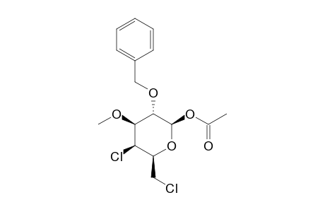 1-O-ACETYL-2-O-BENZYL-4,6-DICHLORO-4,6-DIDEOXY-BETA-D-GALACTOPYRANOSIDE;BETA-ANOMER