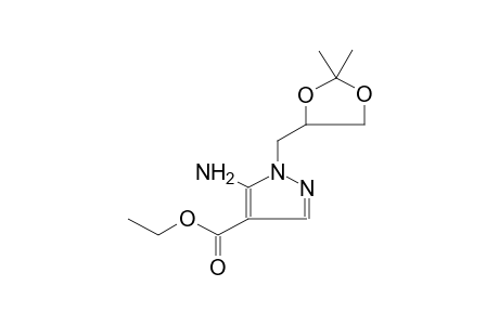 1-(RS)-(2,2-DIMETHYL-1,3-DIOXOLAN-4-YL)METHYL-5-AMINO-4-ETHOXYCARBONYLPYRAZOLE