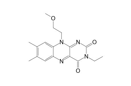 3-Ethyl-10-(2'-methoxyethyl)-7,8-dimethyl-10H-benzo[g]pteridine-2,4-dione