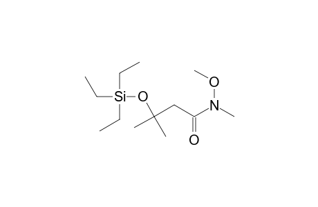 N-Methoxy-N,3-dimethyl-3-((triethylsilyl)oxy)butanamide