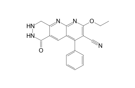 2-Ethoxy-6,7,8,9-tetrahydro-6-oxo-4-phenylpyridazino[4,5-b][1,8]naphthyridine-3-carbonitrile