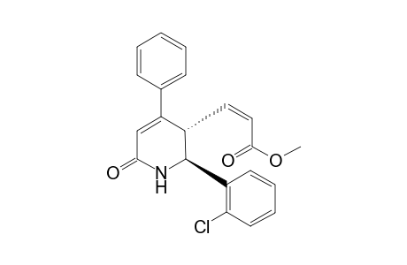 (Z)-methyl 3-[(2S*,3S*)-2-(2-chlorophenyl)-2,3-dihydro-6-oxo-4-phenylpyrid-3-yl]propenoate