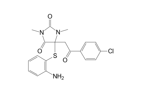 5-[(2-aminophenyl)thio]-5-[2-(4-chlorophenyl)-2-oxoethyl]-1,3-dimethylimidazolidine-2,4-dione