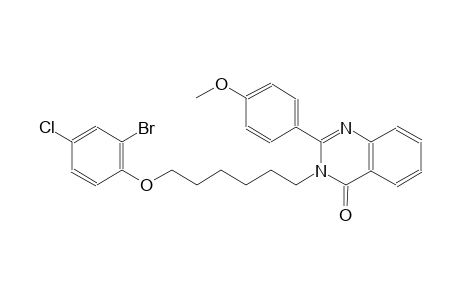 3-[6-(2-bromo-4-chlorophenoxy)hexyl]-2-(4-methoxyphenyl)-4(3H)-quinazolinone