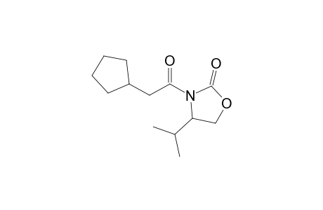 3-(2-cyclopentyl-1-oxoethyl)-4-propan-2-yl-2-oxazolidinone
