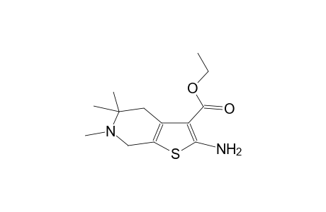 2-amino-3-ethoxycarbonyl-5,5,6-trimethyl-3,4,5,6-tetrahydropyrido[3,4-b]thiophene