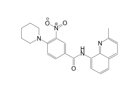 N-(2-methyl-8-quinolinyl)-3-nitro-4-(1-piperidinyl)benzamide