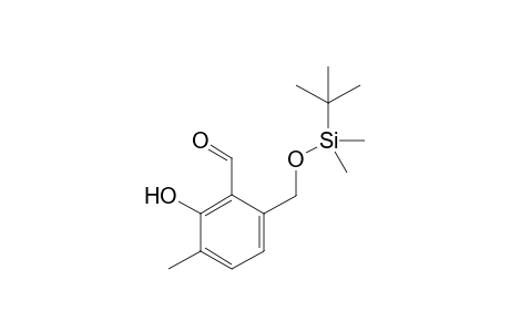 6-((tert-butyldimethylsilyloxy)methyl)-2-hydroxy-3-methylbenzaldehyde