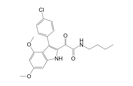 N-n-Butyl-2-(3'-(4"-chlorophenyl)-4',6'-dimethoxyindol-2'-yl)glyoxylamide