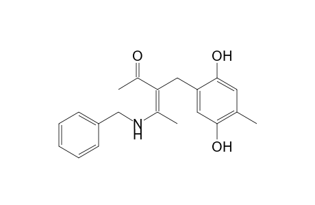 (Z)-4-(N-Benzylamino)-3-[(2,5-dihydroxy-4-methyl-phenyl)-methyl]-pent-3-en-2-one