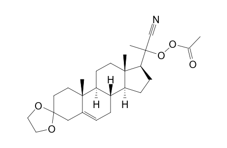 Pregn-5-ene-20-carbonitrile, 20-(acetyldioxy)-3,3-[1,2-ethanediylbis(oxy)]-