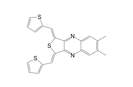(1Z,3Z)-6,7-dimethyl-1,3-bis(2-thenylidene)thieno[3,4-b]quinoxaline