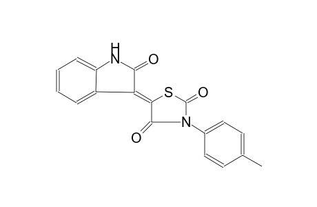 2,4-thiazolidinedione, 5-(1,2-dihydro-2-oxo-3H-indol-3-ylidene)-3-(4-methylphenyl)-, (5Z)-