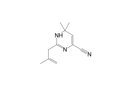 6,6-Dimethyl-2-(2-methyl-allyl)-1,6-dihydropyrimidine-4-carbonitrile