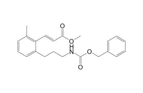 Methyl (2E)-3-[2-(3-{[(benzyloxy)carbonyl]amino}propyl)-6-methylphenyl]acrylate