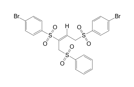(E)-2,4-bis[(p-bromophenyl)sulfonyl]-1-(phenylsulfonyl)-2-butene