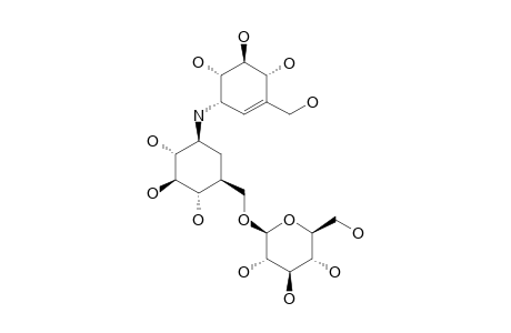 #5B;(1-R)-(1,3,5/2,4)-5-O-(BETA-D-GLUCOPYRANOSYLOXYMETHYL)-2,3,4-TRIHYDROXY-N-[(1-S)-(1,4,6/5)-3-HYDROXYMETHYL-4,5,6-TRIHYDROXYCYCLOHEX-2-ENYL]-CYCLOHEXYLAMINE