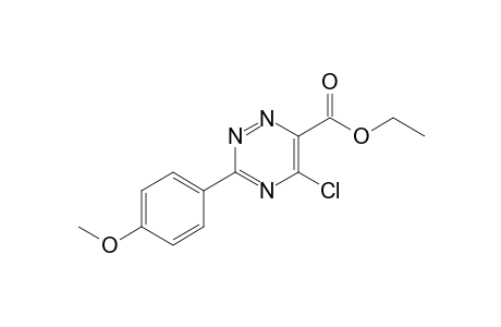 ethyl 5-chloro-3-(4-methoxyphenyl)-1,2,4-triazine-6-carboxylate
