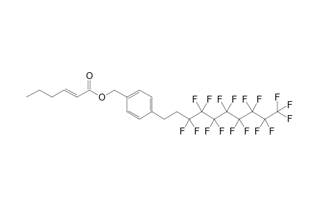 [4-(3,3,4,4,5,5,6,6,7,7,8,8,9,9,10,10,10-heptadecafluorodecyl)phenyl]methyl (E)-hex-2-enoate