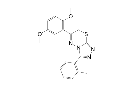 6-(2,5-dimethoxyphenyl)-3-(2-methylphenyl)-7H-[1,2,4]triazolo[3,4-b][1,3,4]thiadiazine