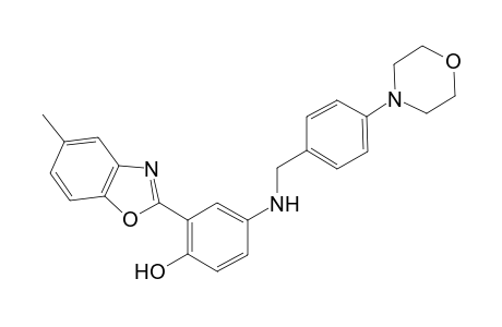 2-(5-Methyl-1,3-benzoxazol-2-yl)-4-{[4-(4-morpholinyl)benzyl]amino}phenol