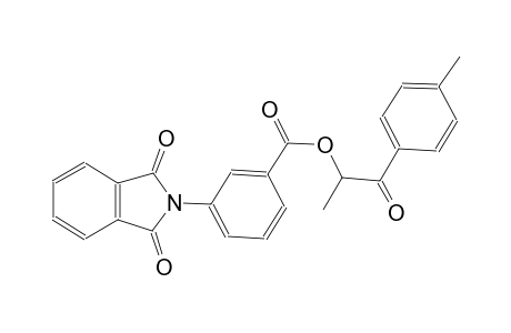 benzoic acid, 3-(1,3-dihydro-1,3-dioxo-2H-isoindol-2-yl)-, 1-methyl-2-(4-methylphenyl)-2-oxoethyl ester