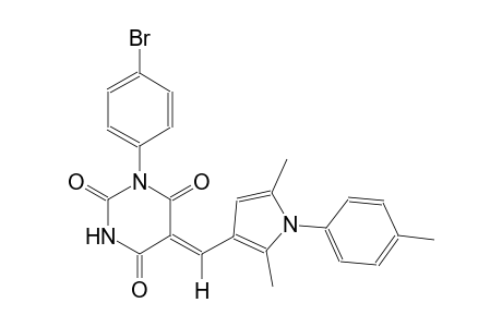 (5Z)-1-(4-bromophenyl)-5-{[2,5-dimethyl-1-(4-methylphenyl)-1H-pyrrol-3-yl]methylene}-2,4,6(1H,3H,5H)-pyrimidinetrione