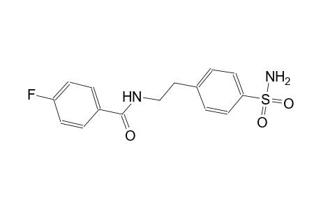 N-{2-[4-(aminosulfonyl)phenyl]ethyl}-4-fluorobenzamide