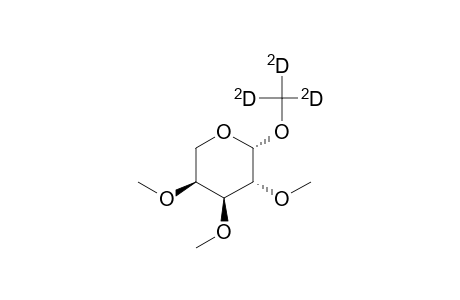 Trideuteromethyl-2,3,4-tri-O-methyl-.beta.-L-arabopyranoside