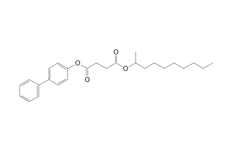 Succinic acid, dec-2-yl 4-biphenyl ester