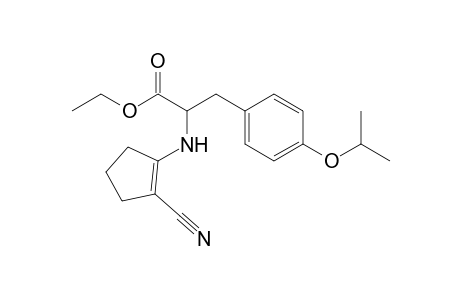 Ethyl 2-[N-(2'-(cyanocyclopent-1'-enyl)amino]-3-(4'-isopropoxyphenyl)propanoate