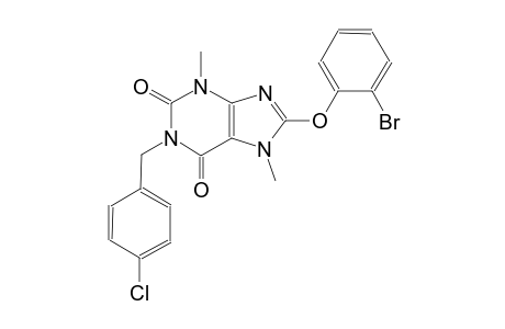 8-(2-bromophenoxy)-1-(4-chlorobenzyl)-3,7-dimethyl-3,7-dihydro-1H-purine-2,6-dione