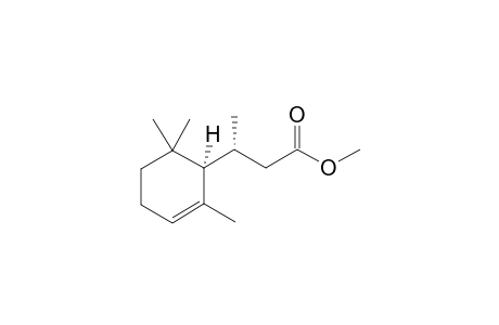 (3R)-3-[(1R)-2,6,6-trimethyl-1-cyclohex-2-enyl]butanoic acid methyl ester