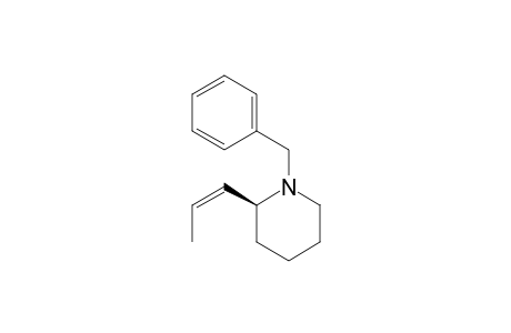 (S)-cis-1-Benzyl-2-[1-propenyl]piperidine