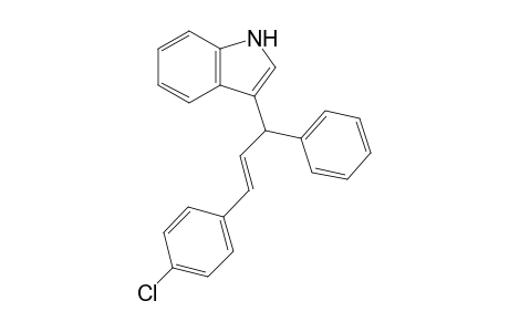 (E)-3-(3-(4-chlorophenyl)-1-phenylallyl)-1H-indole