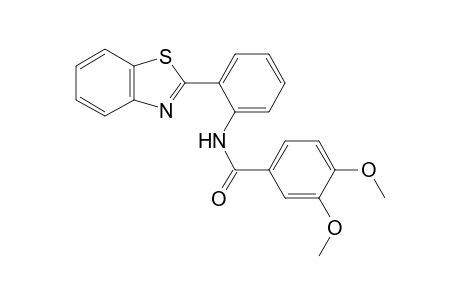 Benzamide, N-(2-benzothiazol-2-ylphenyl)-3,4-dimethoxy-