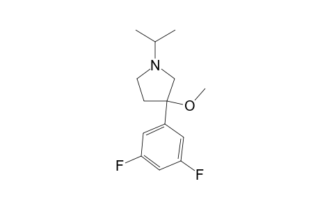 3-(3,5-difluorophenyl)-1-isopropyl-3-methoxypyrrolidine