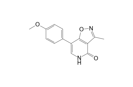 7-(4'-Methoxyphenyl0-3-methyl-4,5-dihydroisoxazolo[4,5-c]pyridin-4-one