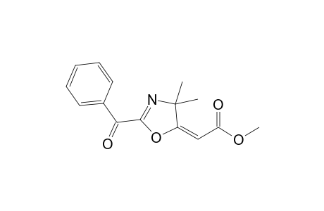 (2E)-2-(2-benzoyl-4,4-dimethyl-2-oxazolin-5-ylidene)acetic acid methyl ester