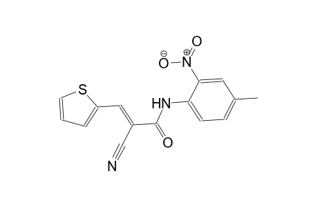 (2E)-2-cyano-N-(4-methyl-2-nitrophenyl)-3-(2-thienyl)-2-propenamide