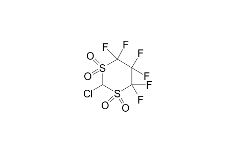 2-Chloro-4,4,5,5,6,6-hexafluoro-[1,3]dithiane 1,1,3,3-tetraoxide