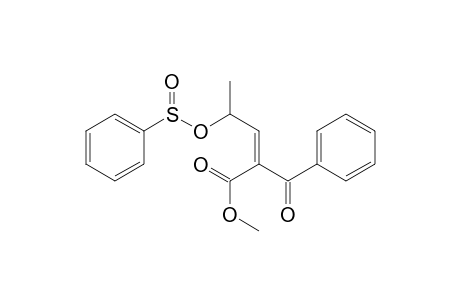Methyl 2-benzoyl-4-phenylsulphinyloxypent-2-enoate