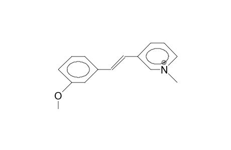 3-(3-Methoxy-styryl)-N-methyl-pyridinium cation