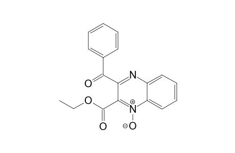 2-Quinoxalinecarboxylic acid, 3-benzoyl-, ethyl ester, 1(or 4)-oxide