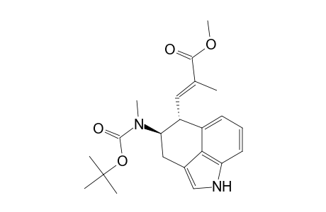 2-Propenoic acid, 3-[4-[[(1,1-dimethylethoxy)carbonyl]methylamino]-1,3,4,5-tetrahydrobe nz[cd]indol-5-yl]-2-methyl-, methyl ester, [4.alpha.,5.beta.(E)]-(.+-.)-