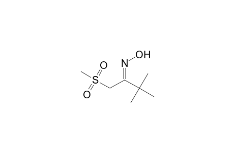 2-Butanone, 3,3-dimethyl-1-(methylsulfonyl)-, oxime