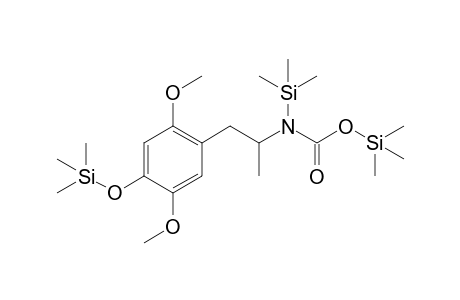 N-[1-(2,5-Dimethoxy-4-hydroxyphenyl)prop-2-yl]carbamic acid 3TMS