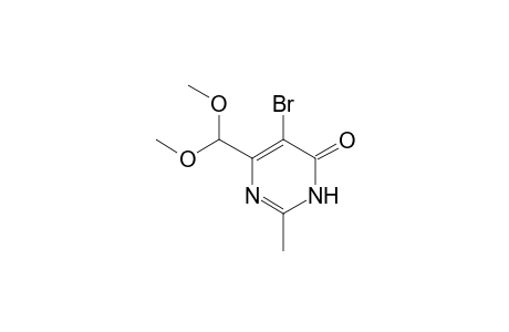 5-Bromo-2-methyl-6-(dimethoxymethyl)pyrimidin-4(3H)-one