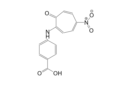 4-[(4-nitro-7-oxo-1,3,5-cycloheptatrien-1-yl)amino]benzoic acid